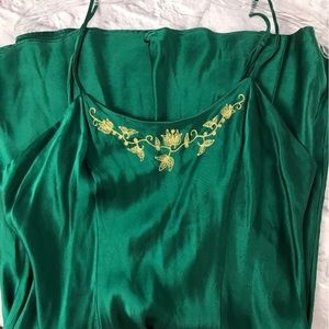 Victoria’s Secret Silk Slip Chemise‎ Emerald Green Small